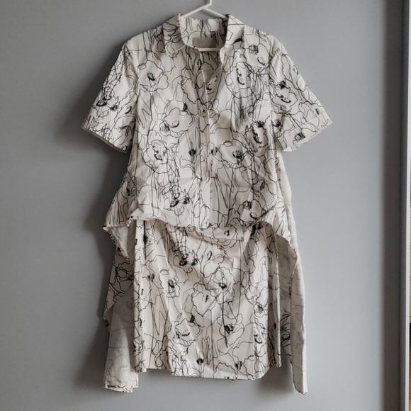 Jason Wu Wrap Shirt Dress SZ 12 - Picture 9 of 10